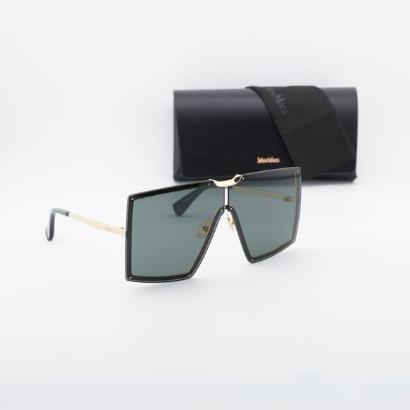 Max Mara MILLER MM0117 30N Shield Sunglasses - Deep Gold/Green main image 7